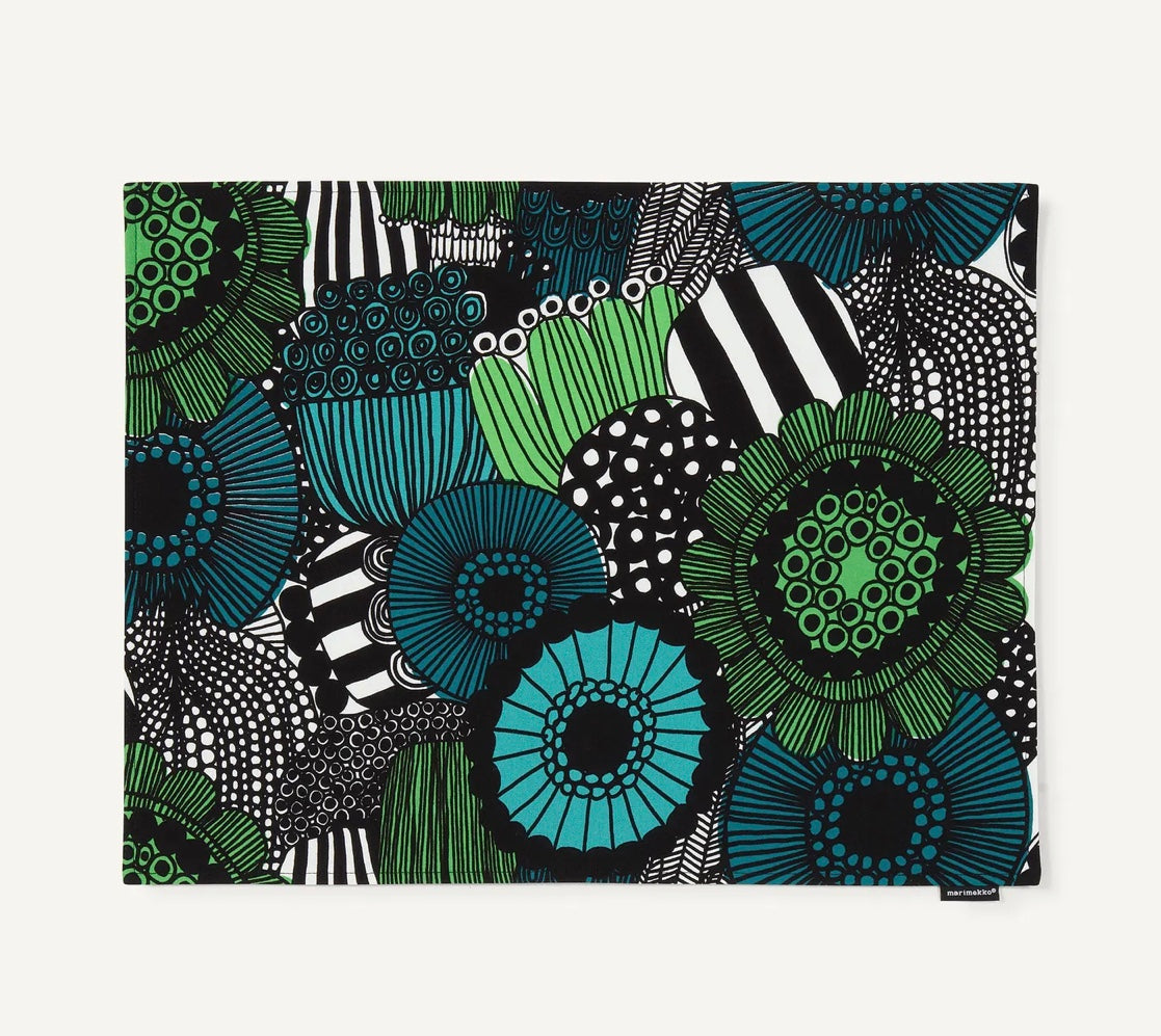 Marimekko Placemat, City garden pattern, Acrylic coated cotton fabric
